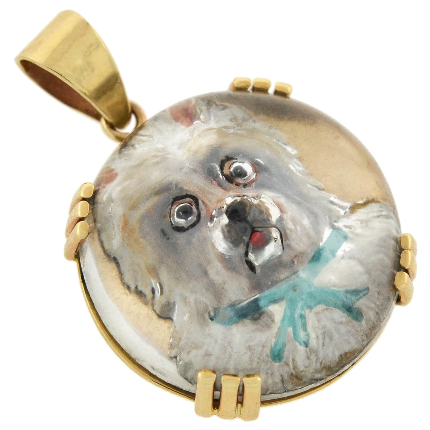 Victorian 14kt West Highland Westie Terrier Dog Essex Pendant